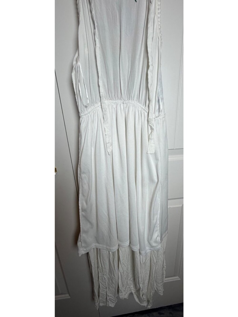 Solitaire Chic Floral Embroidered Sleeveless Maxi Dress Boho Tiered Halter Neck - Picture 11 of 14